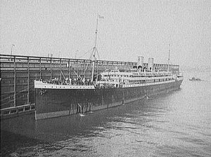 SS Bremen in port in 1905