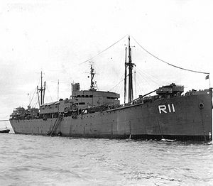 USS Rigel, Manila Bay, late 1945
