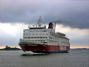 MS Rosella arriving in Helsinki in autumn 2007.