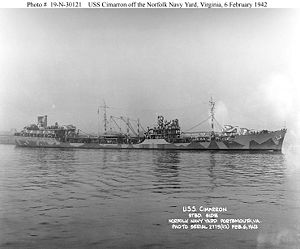USS Cimarron at Norfolk Navy Yard