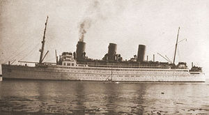 RMS Empress of Japan in original appearance.