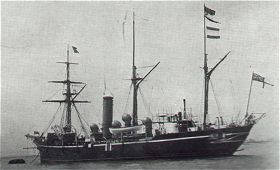 HMS Fantome in pre-war paint