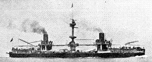 Italian battleship Francesco Morosini (1885).jpg