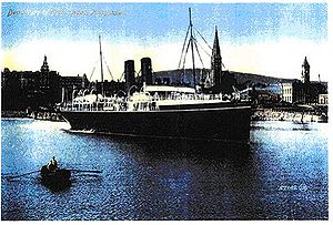 Postcard of RMS Leinster