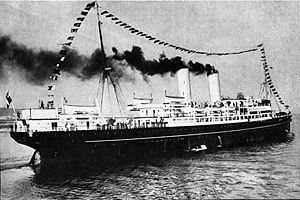 SS Kościuszko entering the port of Gdynia