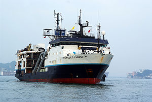 R/V Marcus G. Langseth, operated by the Lamont-Doherty Earth Observatory