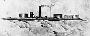 A contemporary sketch of the USS Winnebago