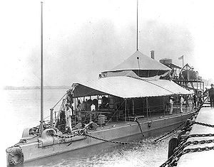 The USS Ajax during the Spanish-American War.